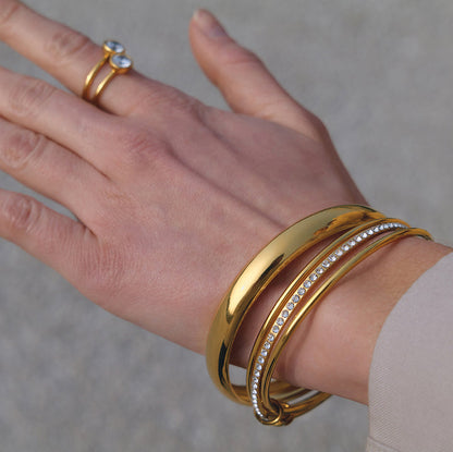 Amalfi Polished Dome Bangle Bracelet
