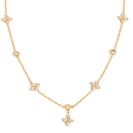 Mistral Four-Petal Charm Necklace
