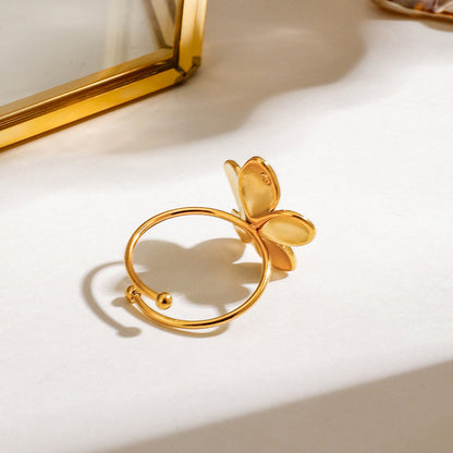 Oleander Five Petal Open Ring