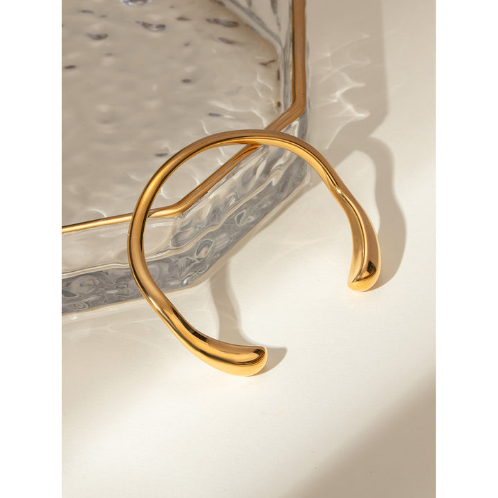 Levante Glossy Open Cuff Bracelet