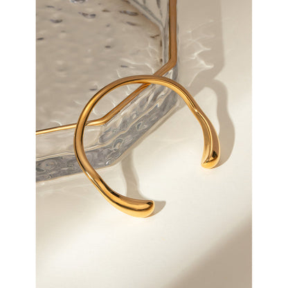 Levante Glossy Open Cuff Bracelet