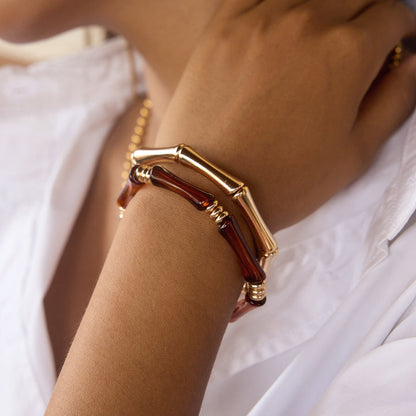 Olive Grove Bamboo Bangle Bracelet