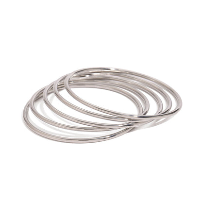 Halcyon Five-Bangle Stack Bracelet