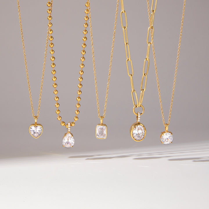 Levante Bezel Solitaire Necklace