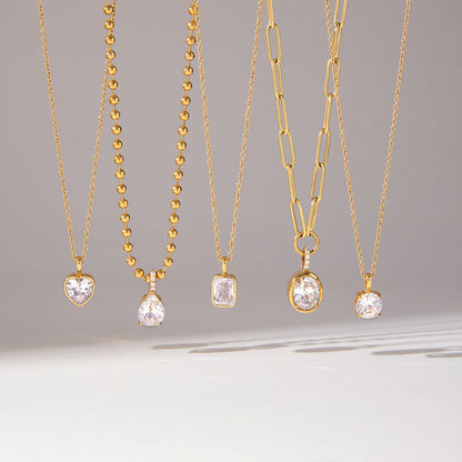 Levante Bezel Solitaire Necklace