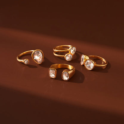 Vela Pear Cut Statement Ring
