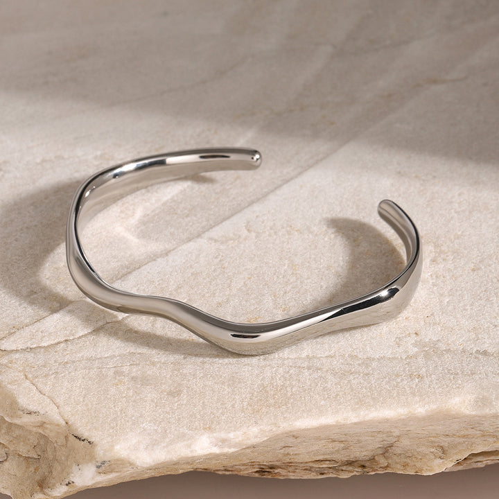 Zephyr Ripple Cuff Bracelet