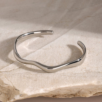 Zephyr Ripple Cuff Bracelet
