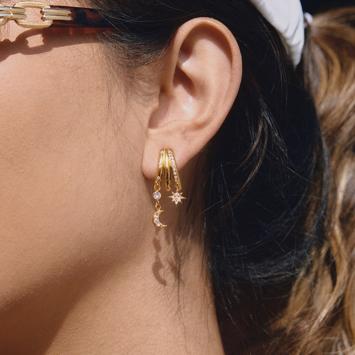 Tramontana Pavé Chain Stud Earrings
