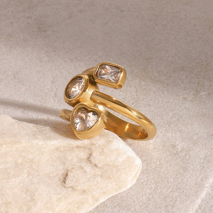 Formentera Trio Stone Ring