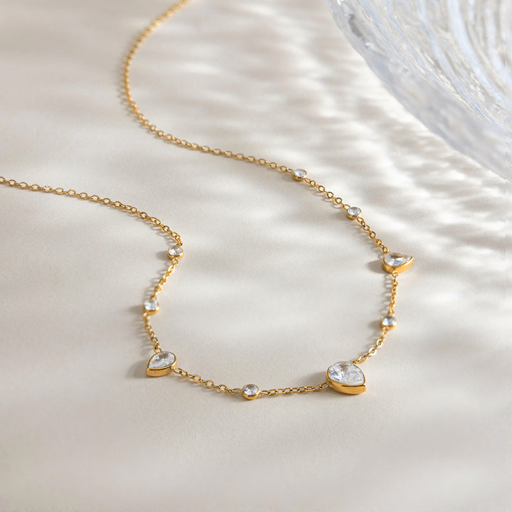 Salt Air Teardrop Station Necklace
