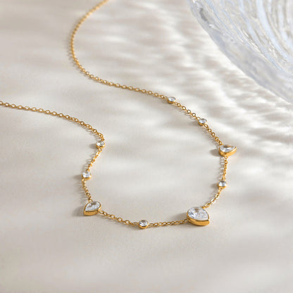 Salt Air Teardrop Station Necklace