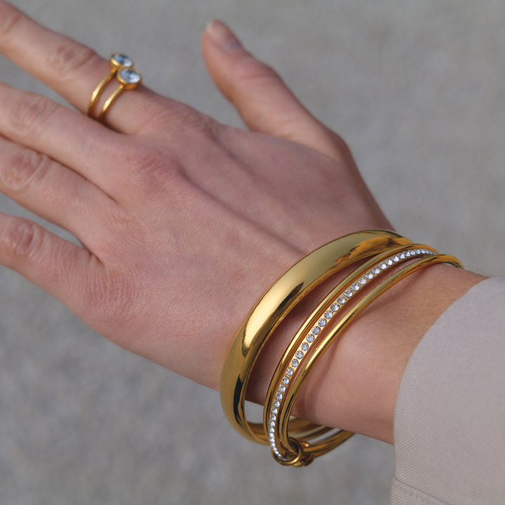 Amalfi Polished Dome Bangle Bracelet