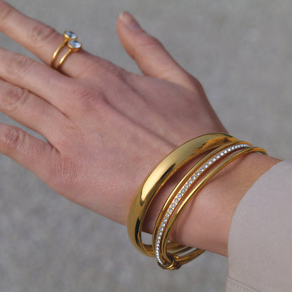 Amalfi Polished Dome Bangle Bracelet