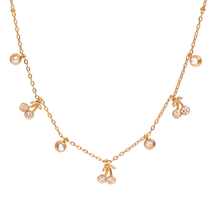 Riviera Cherry Charm Necklace