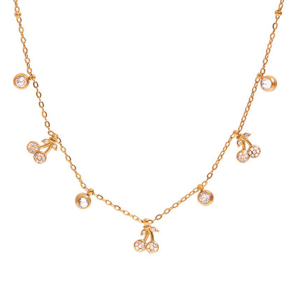 Riviera Cherry Charm Necklace