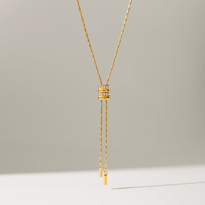 Tide Sliding Tassel Necklace