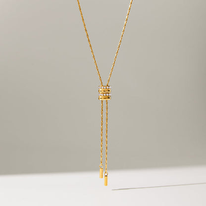 Tide Sliding Tassel Necklace