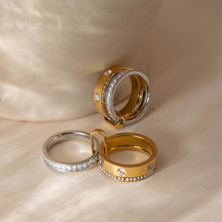 Ostro Pavé Band Ring