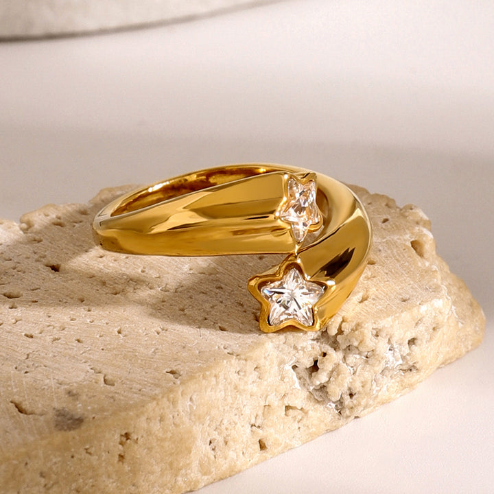 Estrella Twin Star Wrap Ring