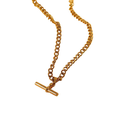 Mistral T-Bar Figaro Chain Necklace