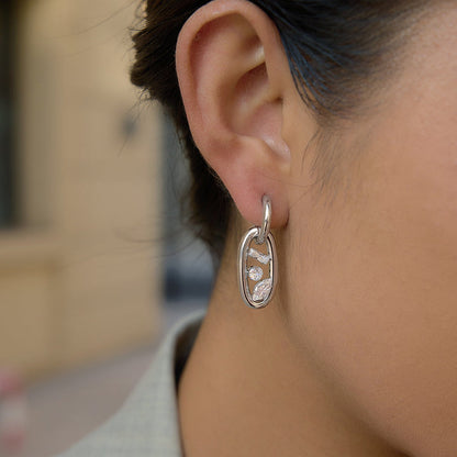 Ithaca Interlocking Link Drop Earrings