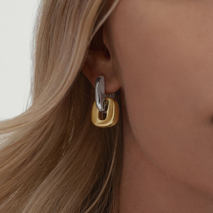 Lumen Chunky Link Drop Earrings