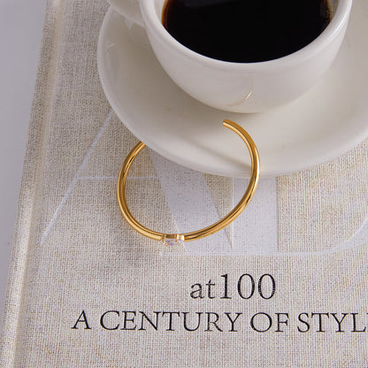 Olive Branch Marquise Cuff Bracelet
