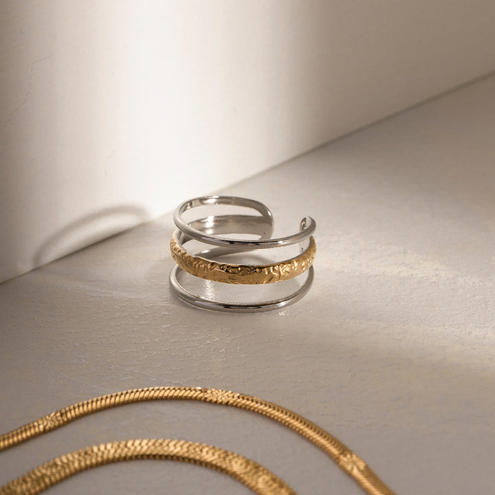 Driftwood Triple Band Open Ring
