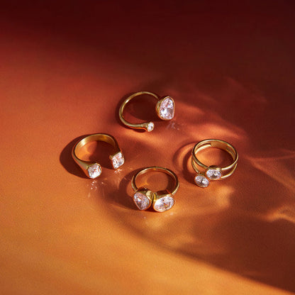 Vela Pear Cut Statement Ring