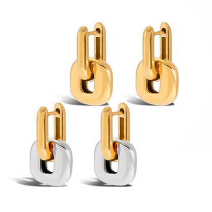 Lumen Chunky Link Drop Earrings