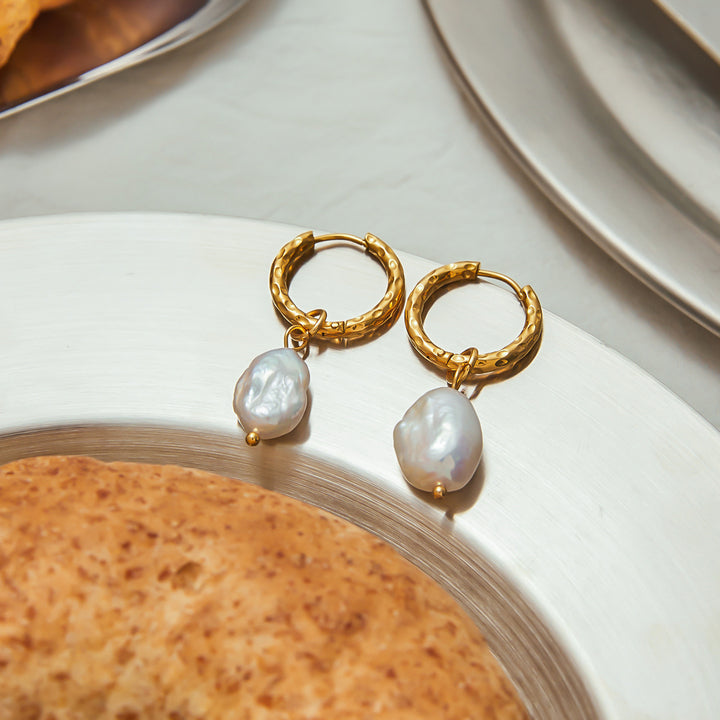 Cala Baroque Pearl Drop Earrings