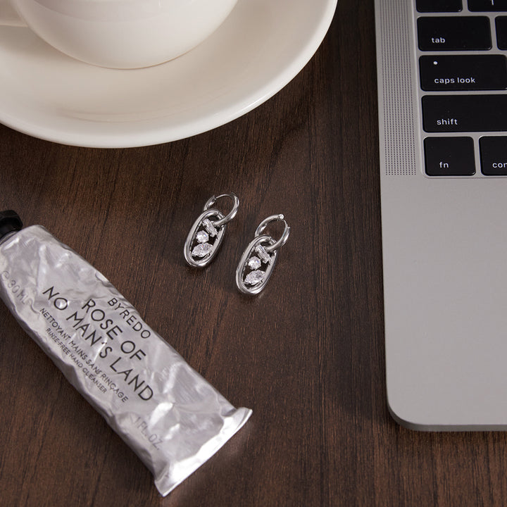 Ithaca Interlocking Link Drop Earrings