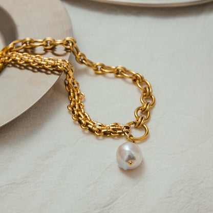 Harbour Baroque Pearl Chain Necklace
