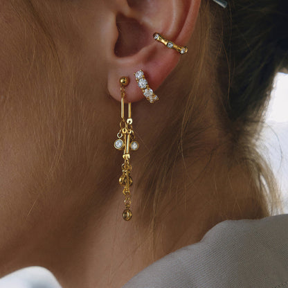 Mistral Linear Droplet Earrings
