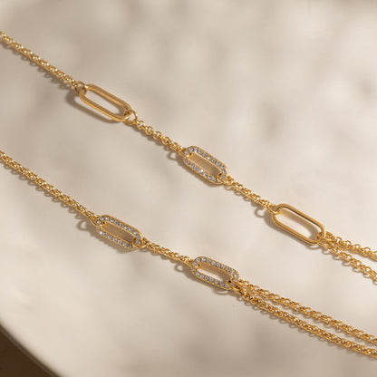 Corniche Double Layer Chain Necklace