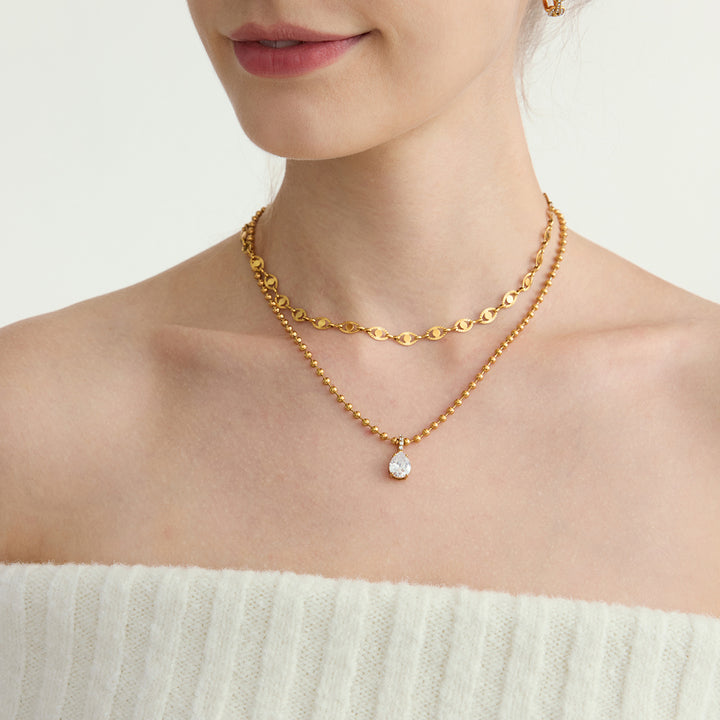 Levante Bezel Solitaire Necklace