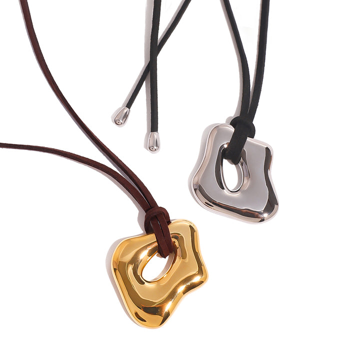 Driftwood Molten Pendant Cord Necklace