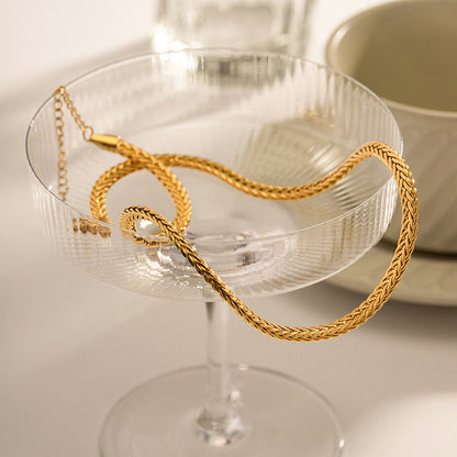Riviera Woven Wheat Chain Bracelet