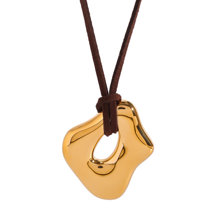 Driftwood Molten Pendant Cord Necklace