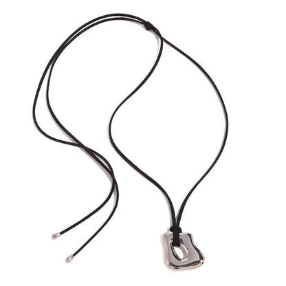 Driftwood Molten Pendant Cord Necklace