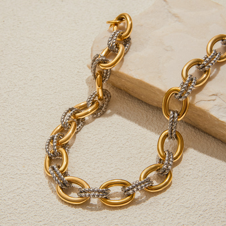 Tramuntana Two-Tone Chunky Chain Bracelet