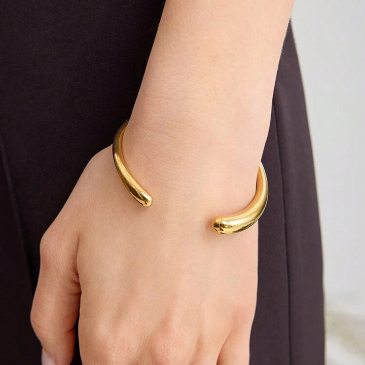 Levante Glossy Open Cuff Bracelet