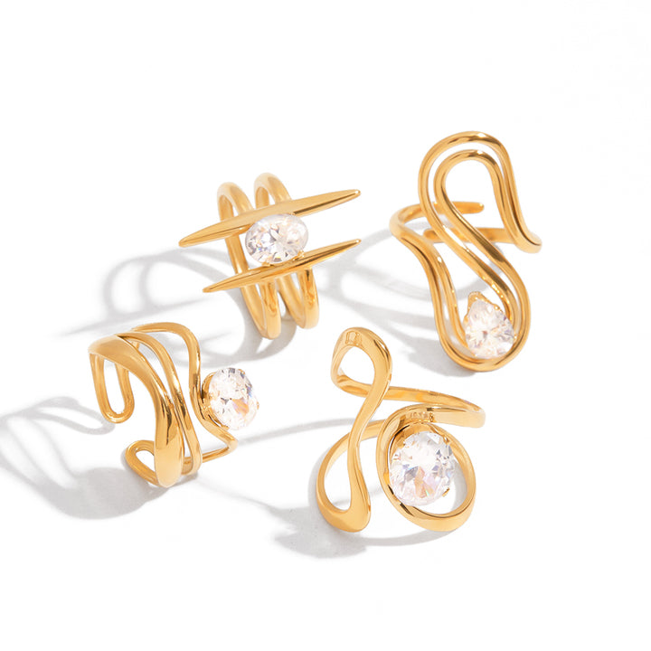 Lumen Sculpted Solitaire Ring