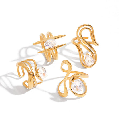 Lumen Sculpted Solitaire Ring