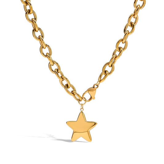 Levante Bold Star Chain Necklace
