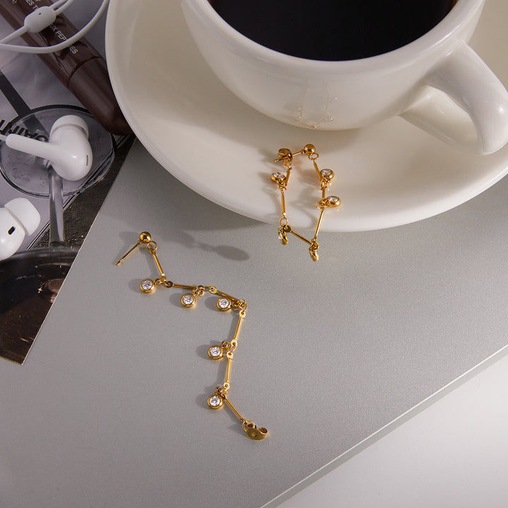 Mistral Linear Droplet Earrings