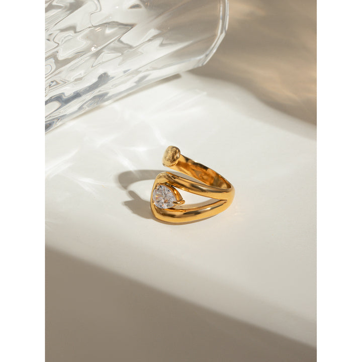 Marea Pear Stone Wrap Ring