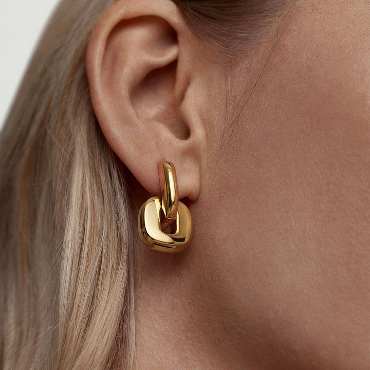 Lumen Chunky Link Drop Earrings