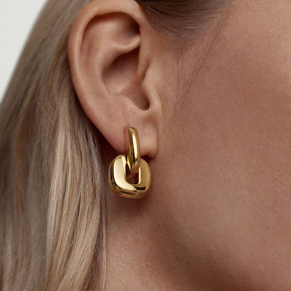 Lumen Chunky Link Drop Earrings